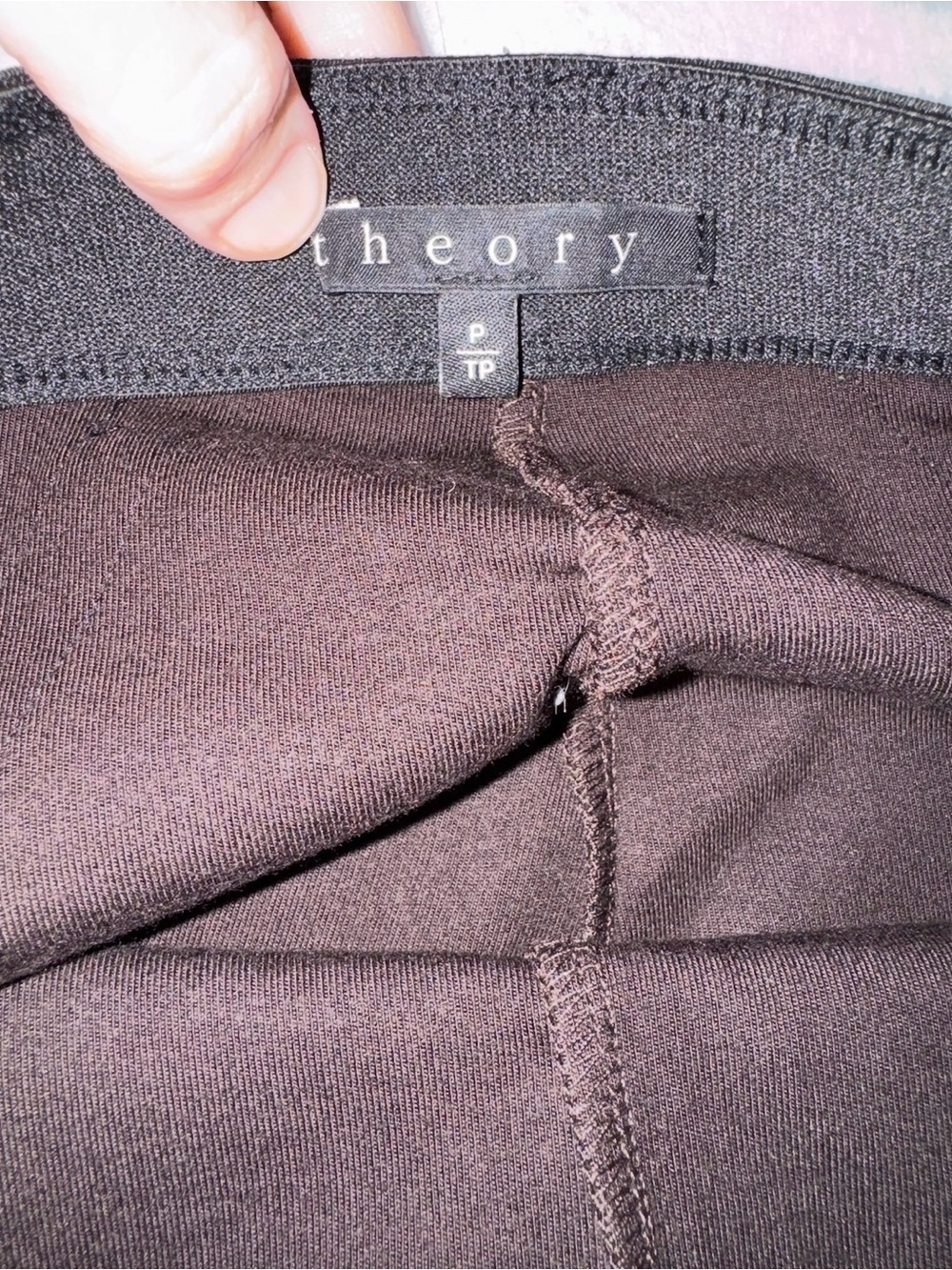 Theory Tranqjil K Satin Panel Leggings Petite - Picture 6 of 12